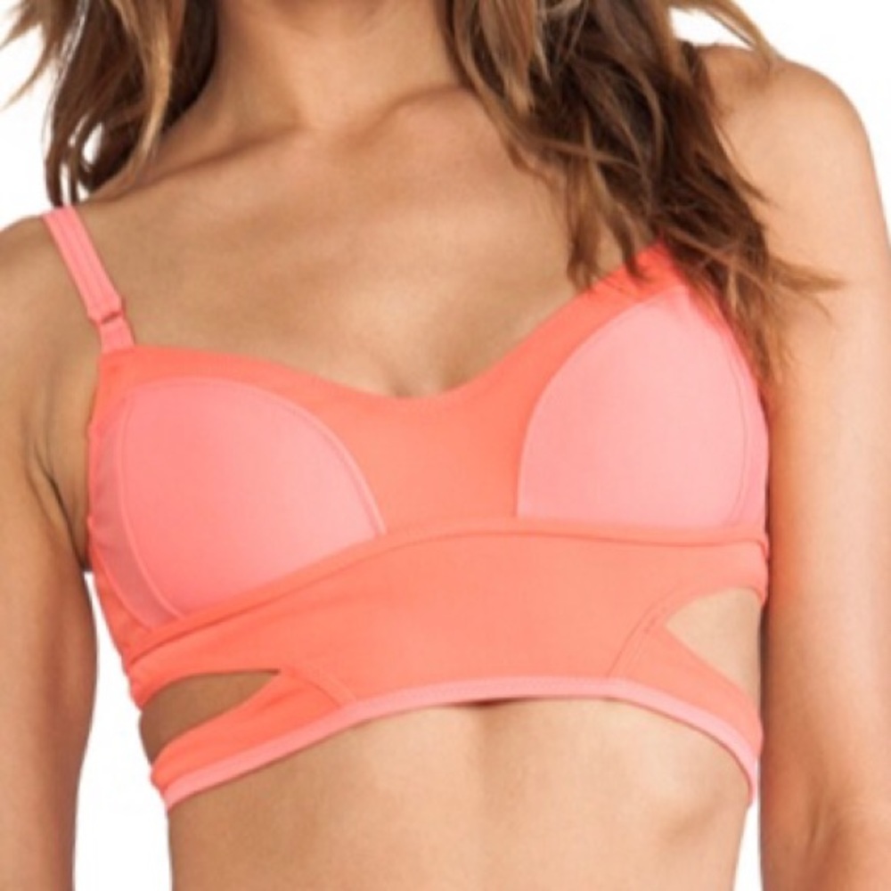 Adidas by Stella McCartney cutout swim top